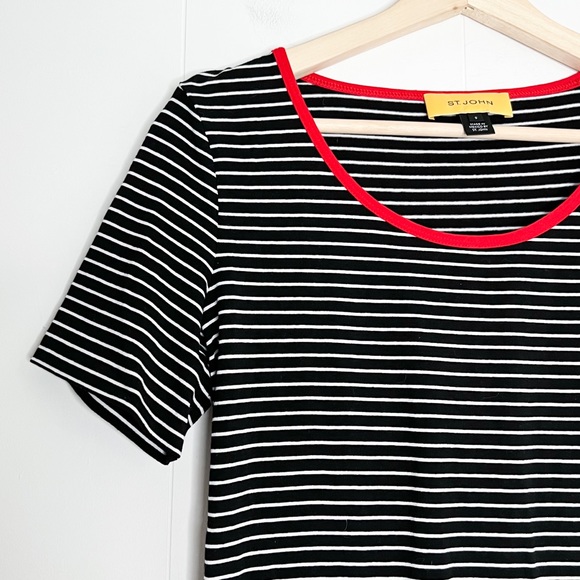 St. John Striped Ringer Tee - Picture 3 of 6